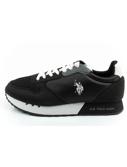 U.S. Polo model 22115518 sportovní boty tenisky pánské módní pohodlné černé