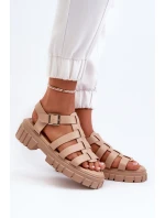 Dámské sandály béžové model 21657065 - Boto Dámské sandály béžové model 21657065 - Boto