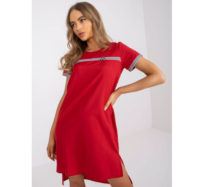 Dámské šaty LK SK model 17434172 červená - FPrice