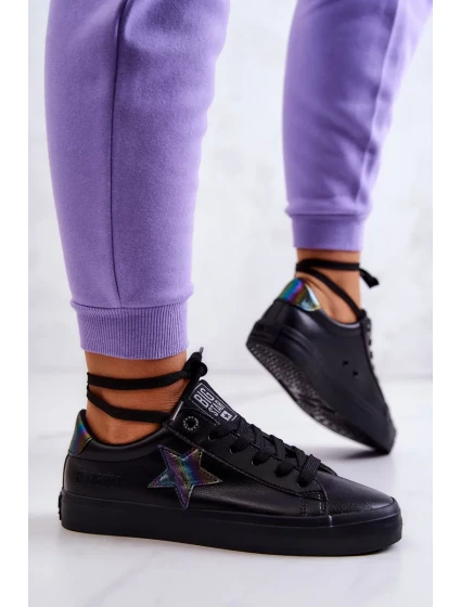 Dámské kožené tenisky Big Star - černé Dámské kožené tenisky Big Star - černé