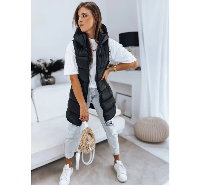 Dámská prošívaná vesta BRITA černá FashionStreet TY3230