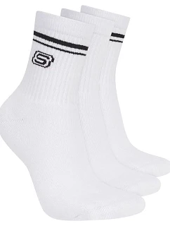 Skechers 3pk Wpk Wmn Ls Low Crew S601827-WHT bílé 39–42