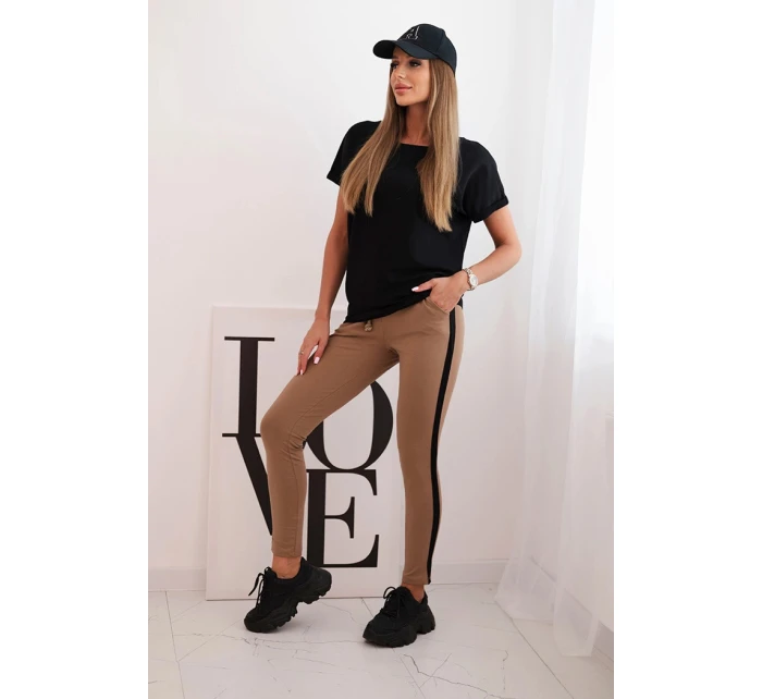 model 21770436 komplet halenka + kalhoty světle růžová - K-Fashion model 21770436 komplet halenka + kalhoty světle růžová - K-Fashion