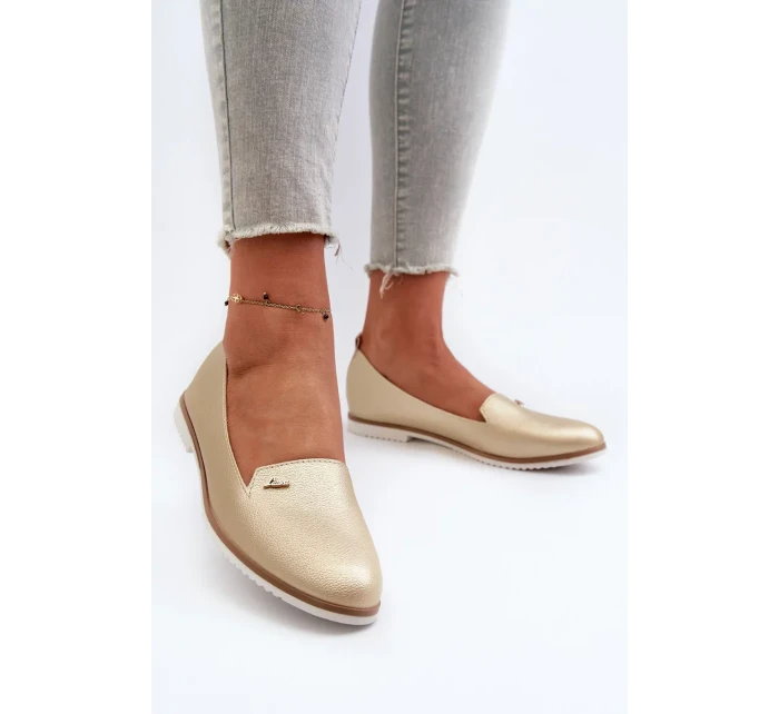 Dámské ploché mokasíny Gold model 21223618 - Kesi