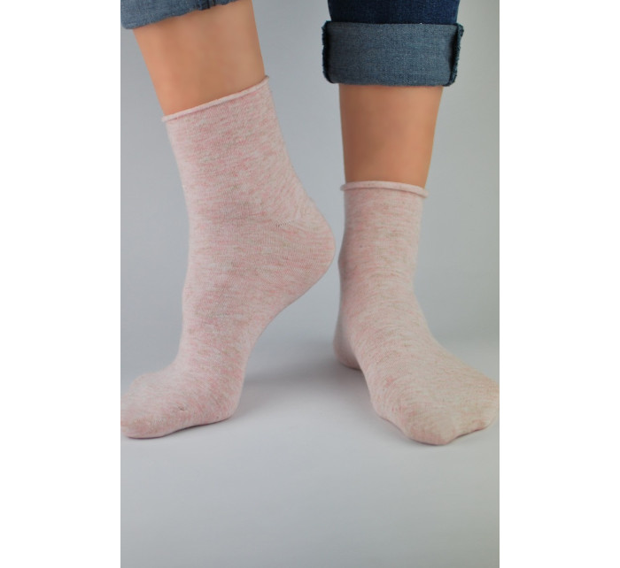 Dámské ponožky s lurexem, bez lemu SB022