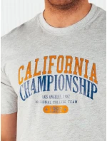 Pánské šedé tričko s potiskem Dstreet RX5388