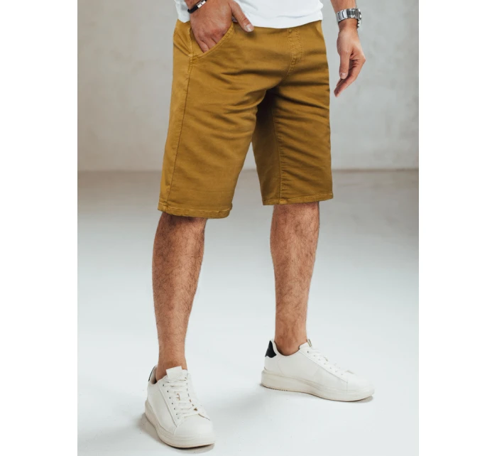 Pánské velbloudí džínové šortky Dstreet SX2571 Pánské velbloudí džínové šortky Dstreet SX2571