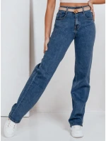 Dámské modré džíny s širokými nohavicemi FashionStreet UY2770