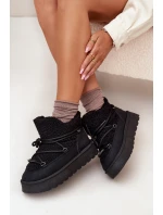 Dámské Sněhule Na Platformě S Kožíškem Big Star Černé model 21705925 - Big Star Shoes Dámské Sněhule Na Platformě S Kožíškem Big Star Černé model 21705925 - Big Star Shoes