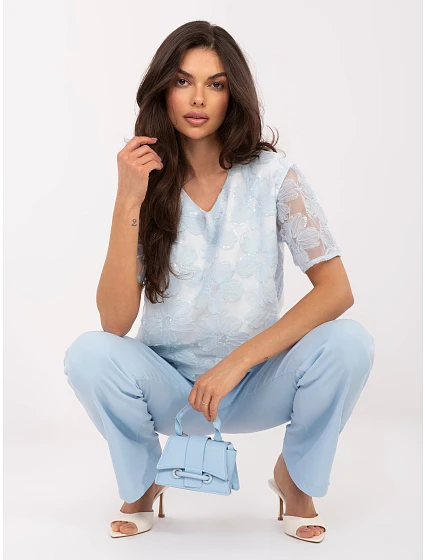 Bluzka LK BZ model 22120689 jasny niebieski - FPrice