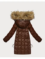 Dámská bunda s ozdobným prošíváním J Style chocolate (5M3351-158) Dámská bunda s ozdobným prošíváním J Style chocolate (5M3351-158)
