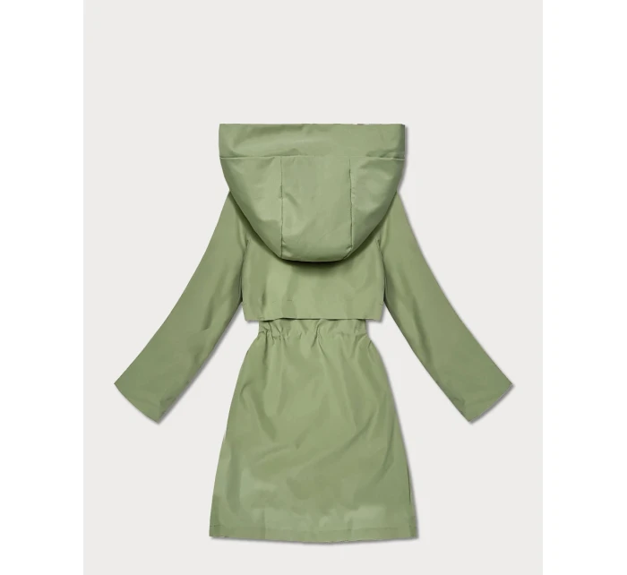 Lekka parka damska na podszewce Goodlookin khaki (KK60407-5#)