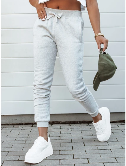 Dámské tepláky FITS světle šedé UY2186 Dámské tepláky FITS světle šedé UY2186