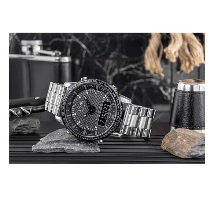 Pánské hodinky Skmei 1898SIBK + BOX Pánské hodinky Skmei 1898SIBK + BOX