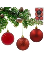 DEKORATIVNÍ PLASTOVÁ CETKA 6KS 80MM ČERVENÁ DEKORATIVNÍ PLASTOVÁ CETKA 6KS 80MM ČERVENÁ