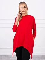 Mikina s potiskem kola červená