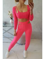 Sada s halenkou top růžová neonová Sada s halenkou top růžová neonová