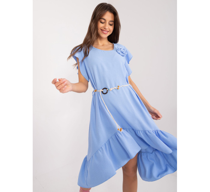 Sukienka DHJ SK 8921.98 jasny niebieski