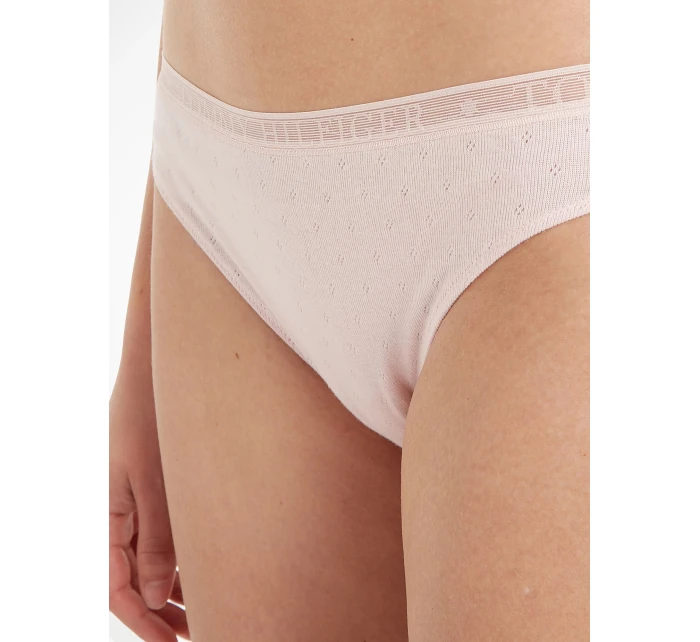 Dámské kalhotky 3Pack UW0UW05284 0VR černé/bílé/sv. růžové - Tommy Hilfiger