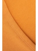 Šaty s kapucí a bočním rozparkem broskvové Šaty s kapucí a bočním rozparkem broskvové