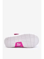 Dětské balerínky na suchý zip v potisku námořnické modré a růžové Selah Dětské balerínky na suchý zip v potisku námořnické modré a růžové Selah