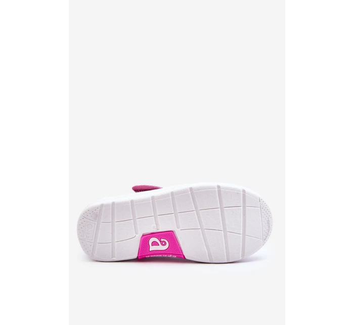 Dětské balerínky na suchý zip v potisku námořnické modré a růžové Selah Dětské balerínky na suchý zip v potisku námořnické modré a růžové Selah