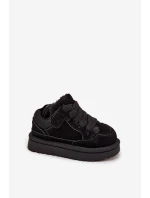 Dětské tenisky s teplým kožíškem Černé Mireen Dětské tenisky s teplým kožíškem Černé Mireen