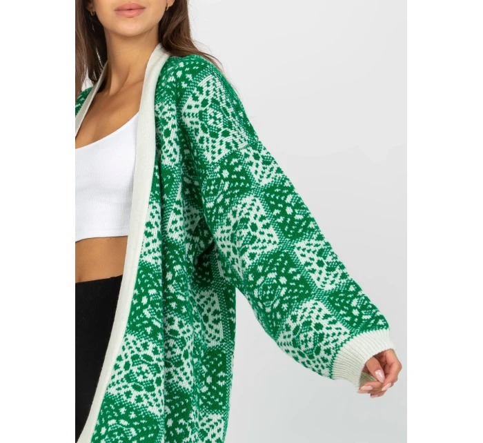 Dámský svetr LC SW model 17655253 bílý zelený - FPrice