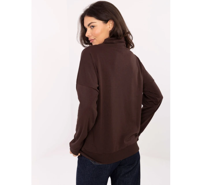 Bluza RV BL model 21334850 ciemny brązowy - FPrice Bluza RV BL model 21334850 ciemny brązowy - FPrice