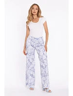 model 22040649 Široké kalhoty s potiskem a zapínáním na zip model 1 - Moe