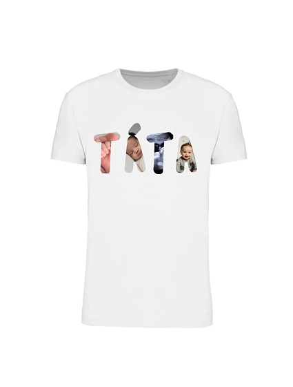 Personalizované pánské tričko - táta/děda z fotek Personalizované pánské tričko - táta/děda z fotek