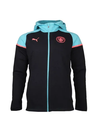 Pánská mikina Manchester City Casuals Hooded JKT M 772904 03 tm.modrá/sv.modrá - Puma Pánská mikina Manchester City Casuals Hooded JKT M 772904 03 tm.modrá/sv.modrá - Puma