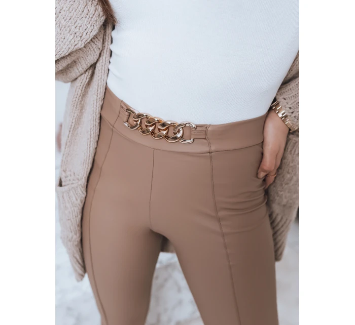 Dámské legíny béžové Dstreet model 21964251 - FashionStreet