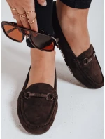 Dámské semišové hnědé mokasíny FashionStreet ZY1179