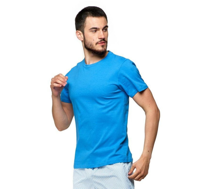 Pánské bavlněné triko Basic sytě modré