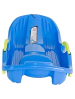 PLASTOVÉ KUFRY SE ZÁVODNÍMI BRZDAMI V MODRÉ BARVĚ