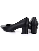 Dámské lodičky na podpatku černé Sergio model 22099499 - LEONE Dámské lodičky na podpatku černé Sergio model 22099499 - LEONE