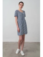 Vamp - Pohodlné celopropínací froté šaty 16930 - Vamp Vamp - Pohodlné celopropínací froté šaty 16930 - Vamp