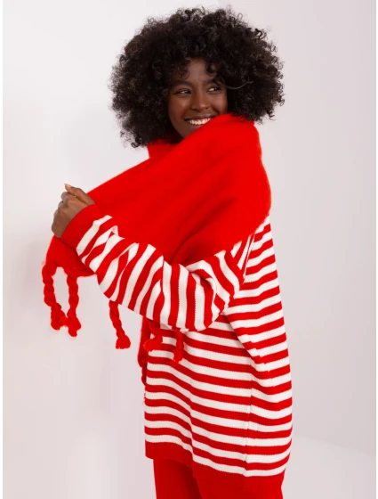 Szalik AT SZ model 19341570 czerwony - FPrice