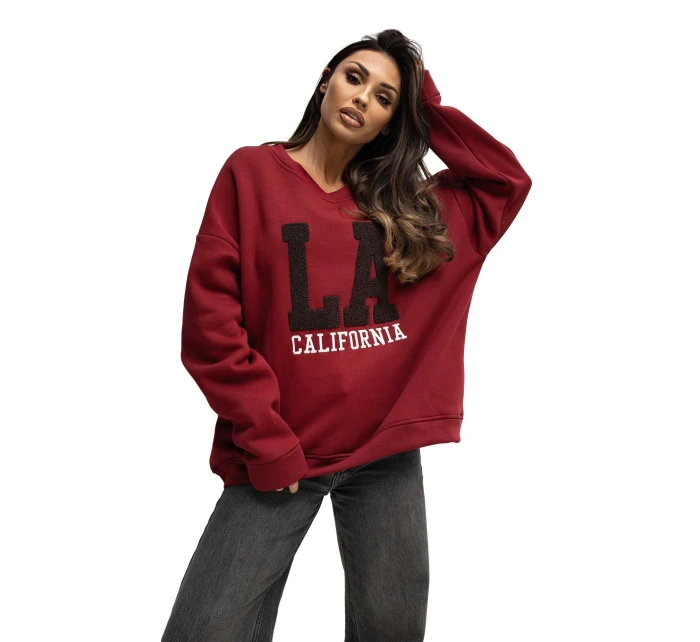 Bluza RV BL model 21777676 bordowy - FPrice Bluza RV BL model 21777676 bordowy - FPrice