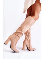 Kozačky na podpatku  model 220511 Step in style