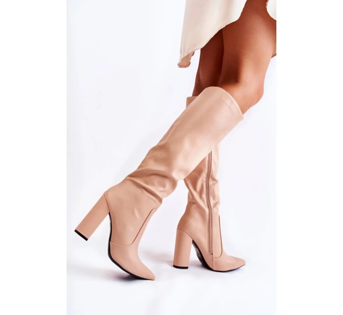 Kozačky na podpatku  model 220511 Step in style