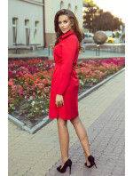 Červené dámské košilové šaty se zavazováním model 7914268 - numoco