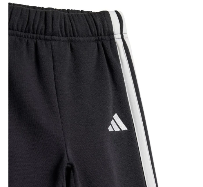 Dětské tepláky adidas Essentials Joggers 3 Stripes Fleece Hoodie black JD6484 Dětské tepláky adidas Essentials Joggers 3 Stripes Fleece Hoodie black JD6484