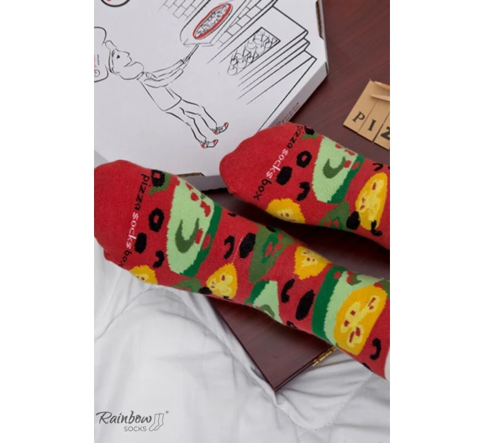 Duhové ponožky 1 pár  ponožek na model 21606670 - ZOOKSY/RAINBOW SOCKS