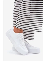 Nízké sneakersy z eko kůže Big Star RR274303 Bílé Nízké sneakersy z eko kůže Big Star RR274303 Bílé