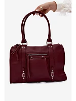 Velká taška z imitace kůže Bordó model 22220887 - Flora&Co Velká taška z imitace kůže Bordó model 22220887 - Flora&Co
