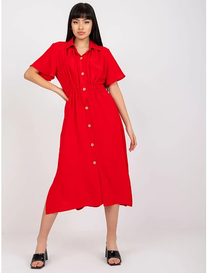 Šaty CHA SK model 17265375 červená - FPrice Šaty CHA SK model 17265375 červená - FPrice