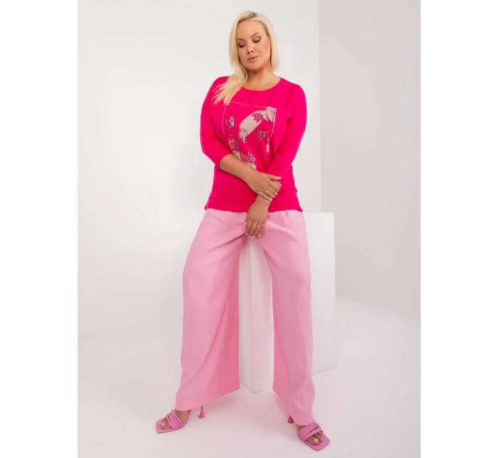 Bluzka RV BZ model 21426977 fuksjowy - FPrice Bluzka RV BZ model 21426977 fuksjowy - FPrice