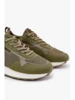 Pánské tenisky na platformě Big Star HI-POLY SYSTEM – khaki Pánské tenisky na platformě Big Star HI-POLY SYSTEM – khaki